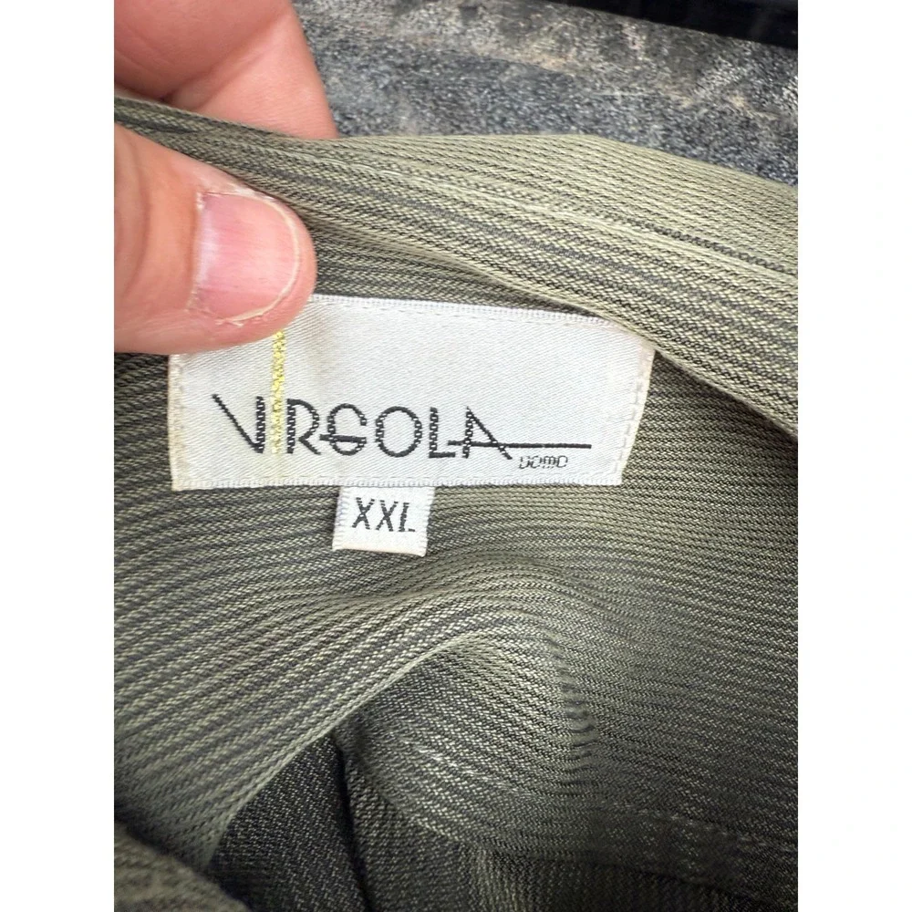 Virgola‎ Uomo Men's Suit 2 Piece Olive Green XXL 40x34 Made in Korea Vintage